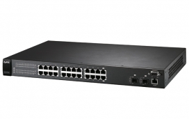 兩款目前在本系服務的 24 port 有網管交換器 兩款目前在本系服務的 24 port 有網管交換器