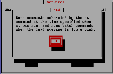 ntsysv 的執行示意圖 ntsysv 的執行示意圖