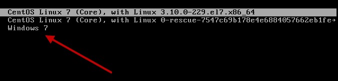 多重開機的開機選單示意 多重開機的開機選單示意