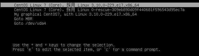 使用圖形顯示模式的開機畫面 使用圖形顯示模式的開機畫面