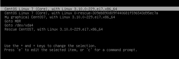 預設的選單環境 預設的選單環境