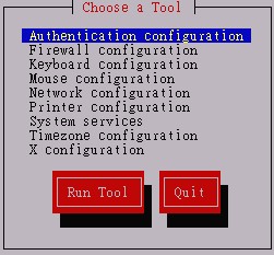 Red Hat 系統的 setup 指令 Red Hat 系統的 setup 指令