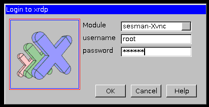 連上伺服器的 XRDP 服務後,會出現的連線資訊 連上伺服器的 XRDP 服務後,會出現的連線資訊