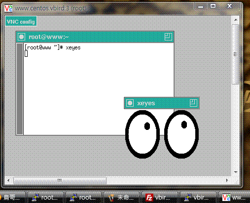 Windows Real VNC 用戶端連線示意圖 Windows Real VNC 用戶端連線示意圖